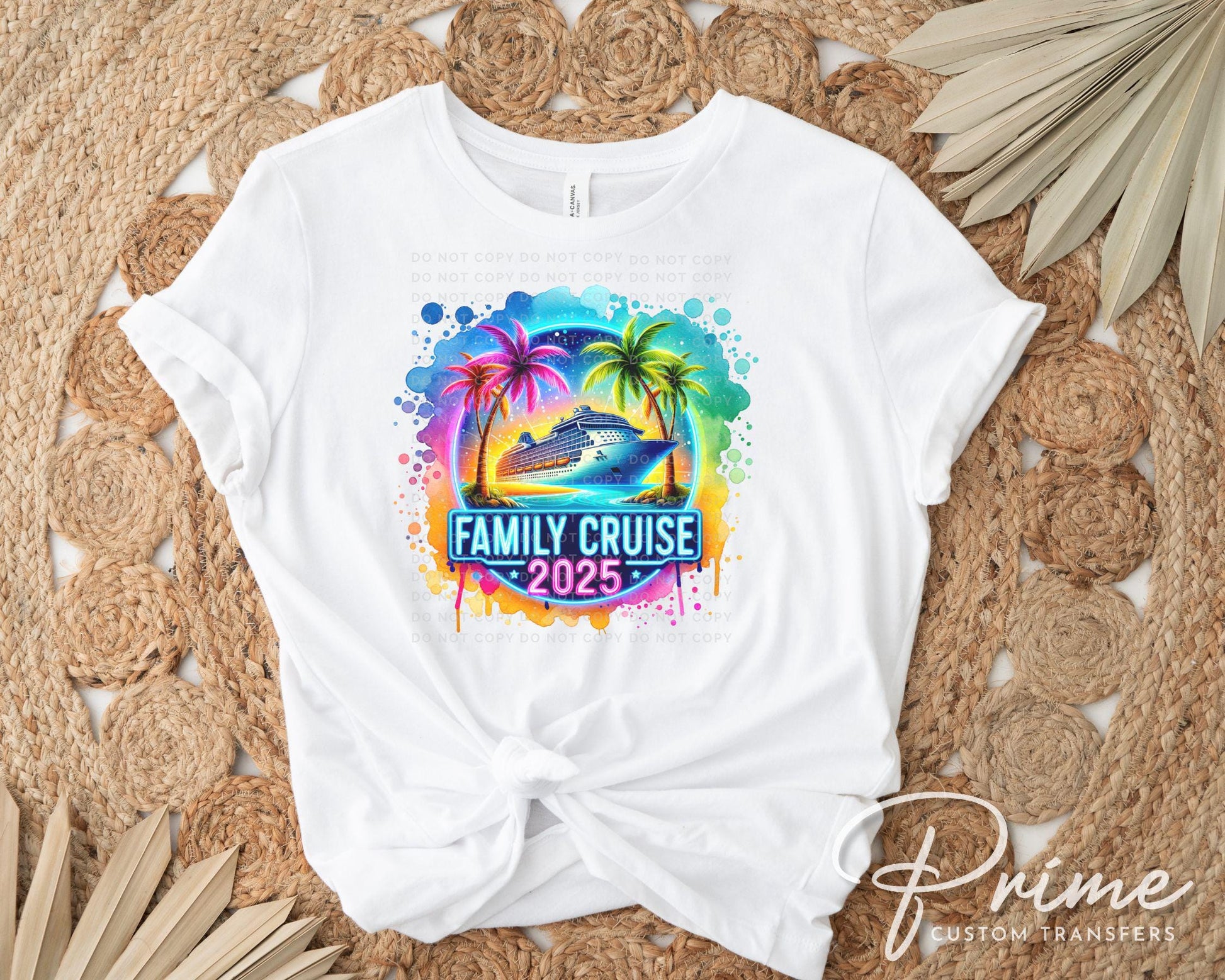 Family Cruise DTF Transfer, Ready to Press, T-shirt Transfer, Heat Transfer, Direct to Film, Trip, Vacation, Matching, Fun Memories, 2025