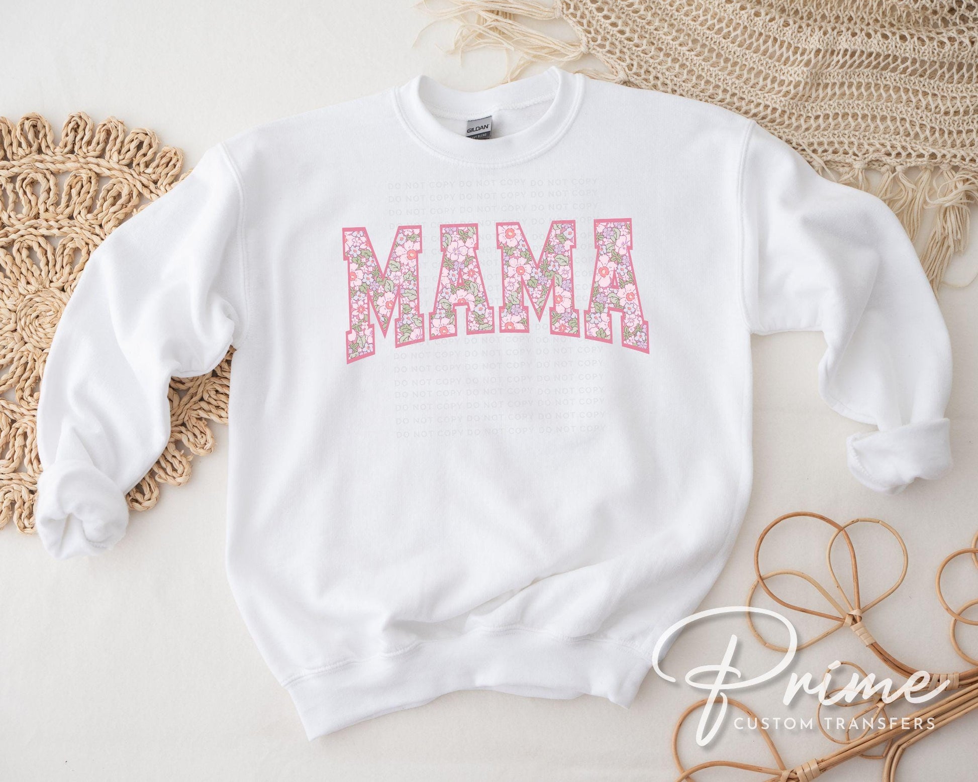 Mother's Day DTF Transfers, Ready to Press, T-shirt Transfers, Shirt Heat Transfer, Direct to Film, Spring, Boho Gift for Mom, Floral Mama