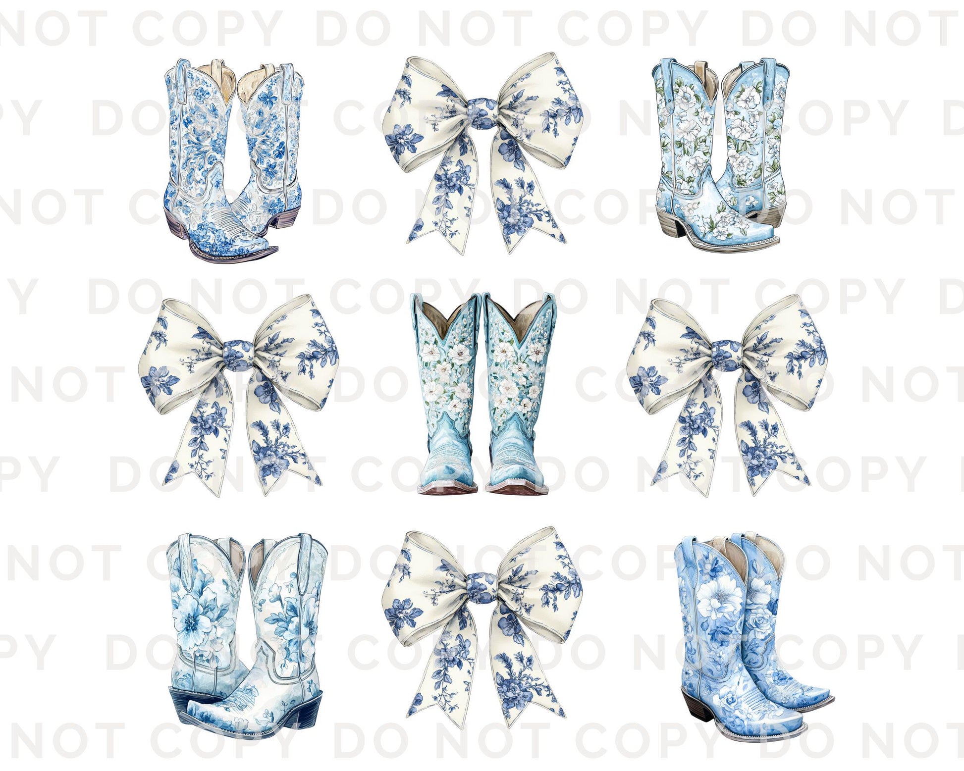 Bridesmaid DTF Transfer, Ready to Press, T-shirt Transfer, Heat Transfer, Direct to Film, Bachelorette, Floral Cowgirl Boots, Coquette Bride