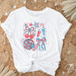 4th of July DTF Transfer, Ready to Press, T-shirt Transfer, Heat Transfer, Direct to Film, Memorial Day, America, Bows, USA Coquette Collage