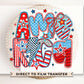 4th of July DTF Transfer, Ready to Press, T-shirt Transfer, Heat Transfer, Direct to Film, Memorial Day, America, Bows, USA Coquette Collage