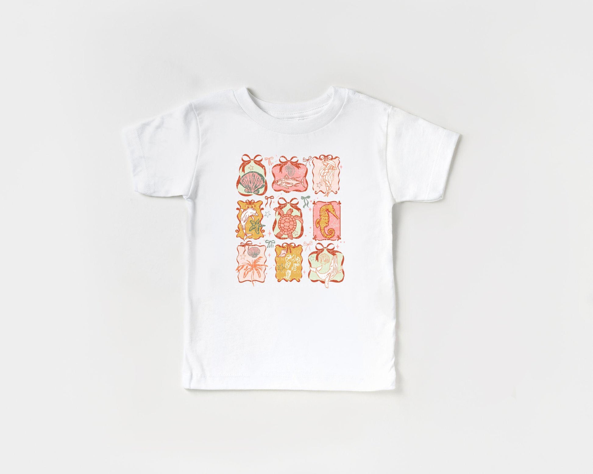 Coquette Beach DTF Transfer, Ready to Press, T-shirt Transfer, Heat Transfer, Direct to Film, Summer Shirt, Fish, Seahorse, Jellyfish