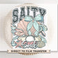 Salty Soul DTF Transfer, Ready to Press, T-shirt Transfer, Heat Transfer, Direct to film, Seashell, Summer Vacation, Coastal Beach