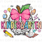 Back to School DTF Transfer, Ready to Press, T-shirt Transfer, Heat Transfer, Direct to Film, Kindergarten, Coquette First Day Of School