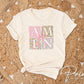 Coquette Floral Amen DTF Transfer, Ready to Press, T-shirt Transfer, Heat Transfer, Direct to Film, Bible Verse, Bow, Ribbon, Christian