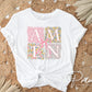 Coquette Amen DTF Transfer, Ready to Press, T-shirt Transfer, Heat Transfer, Direct to Film, Bible Verse, Christian Shirt, Bow, Ribbon