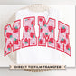 Mother's Day DTF Transfers, Ready to Press, T-shirt Transfers, Heat Transfer, Direct to Film, Berry, Spring, Boho Floral, Strawberry Mama