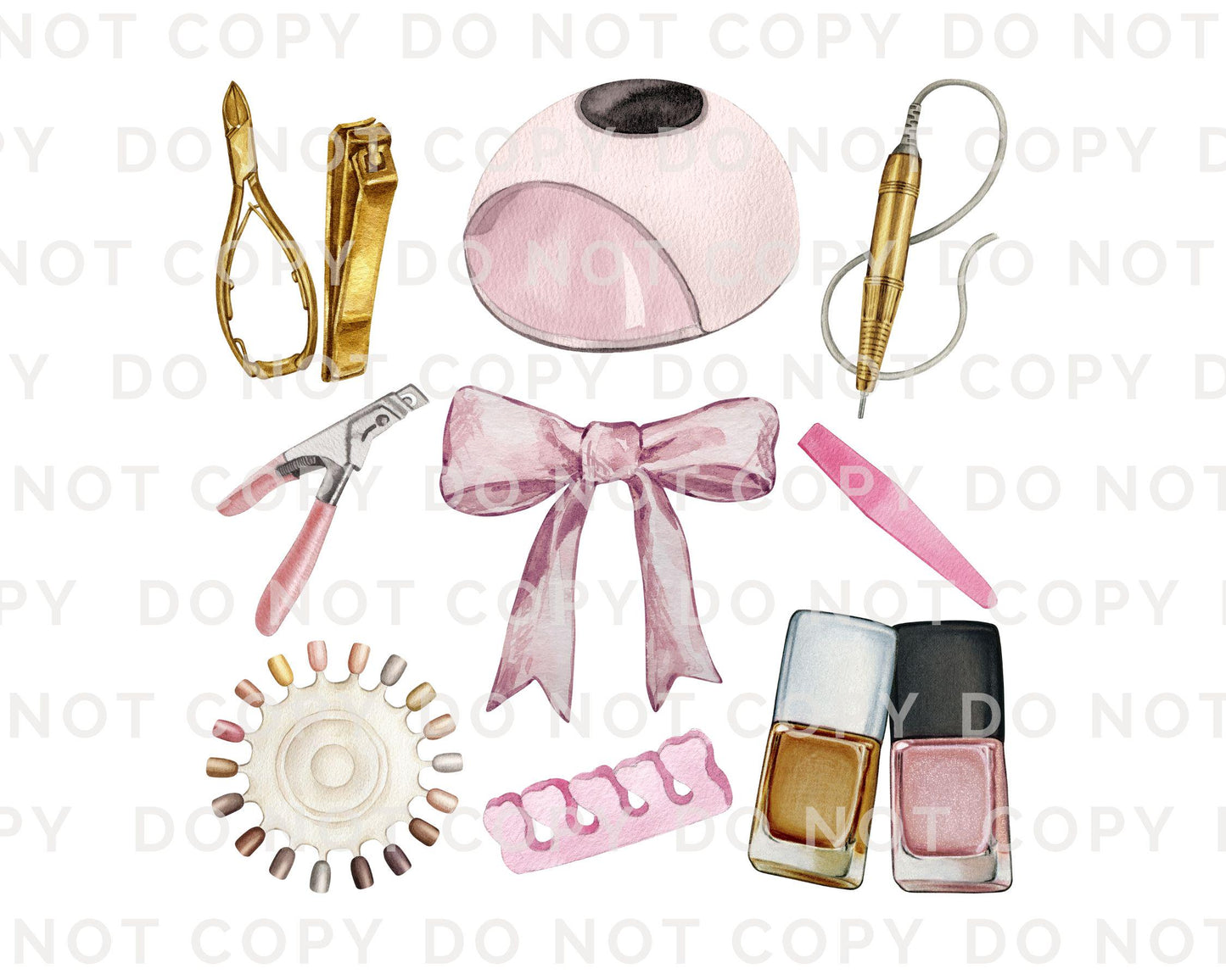 Nail Tech DTF Transfers, Ready to Press, T-shirt Transfers, Heat Transfer, Direct to Film, Cosmetology, Beauty, Coquette, Artist, Manicure