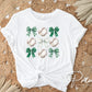 Baseball DTF Transfer, Ready to Press, T-shirt Transfer, Heat Transfer, Direct to Film, Sport Mama Apparel,Green Coquette Baseballs and Bows