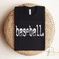 Baseball DTF Transfers, Ready to Press, T-shirt Transfers, Heat Transfer, Direct to Film, Sports Apparel, Distressed, Typography, Typewriter