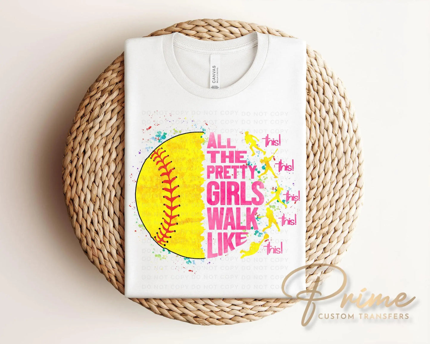 Softball DTF Transfer, Ready to Press, T-shirt Transfer, Heat Transfer, Direct to Film, Sport Mom, Game Day, Funny shirt, Pretty Girls