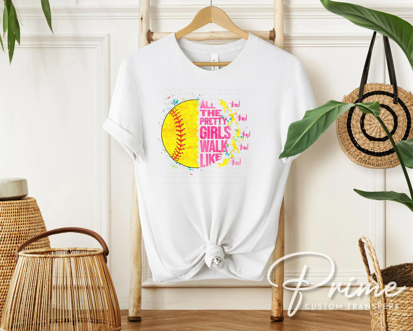 Softball DTF Transfer, Ready to Press, T-shirt Transfer, Heat Transfer, Direct to Film, Sport Mom, Game Day, Funny shirt, Pretty Girls