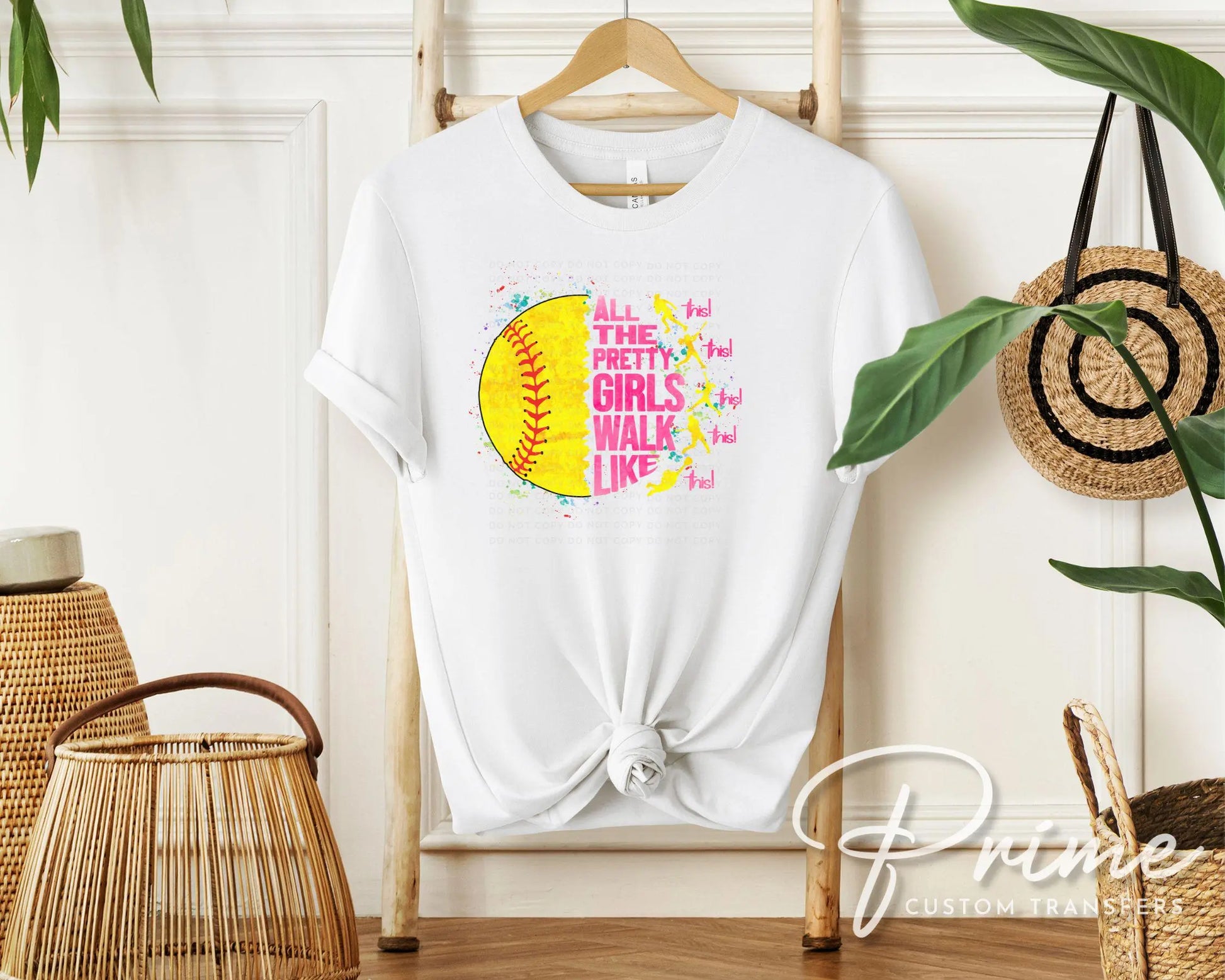 Softball DTF Transfer, Ready to Press, T-shirt Transfer, Heat Transfer, Direct to Film, Sport Mom, Game Day, Funny shirt, Pretty Girls