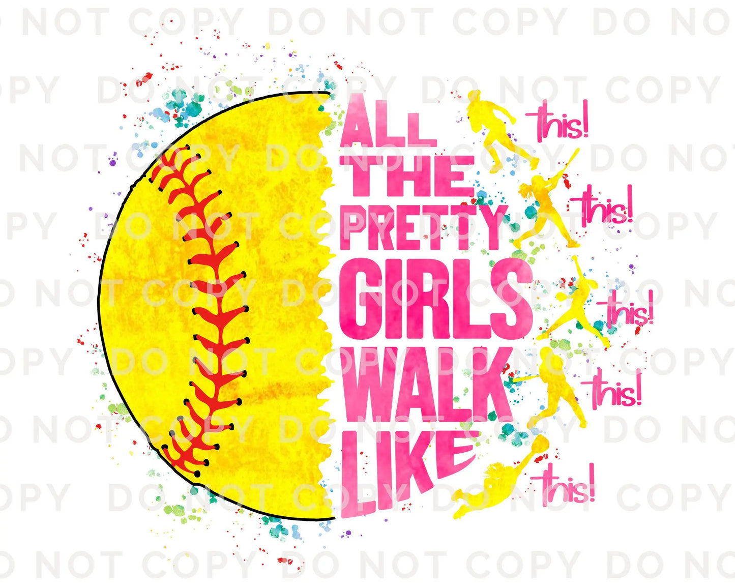 Softball DTF Transfer, Ready to Press, T-shirt Transfer, Heat Transfer, Direct to Film, Sport Mom, Game Day, Funny shirt, Pretty Girls