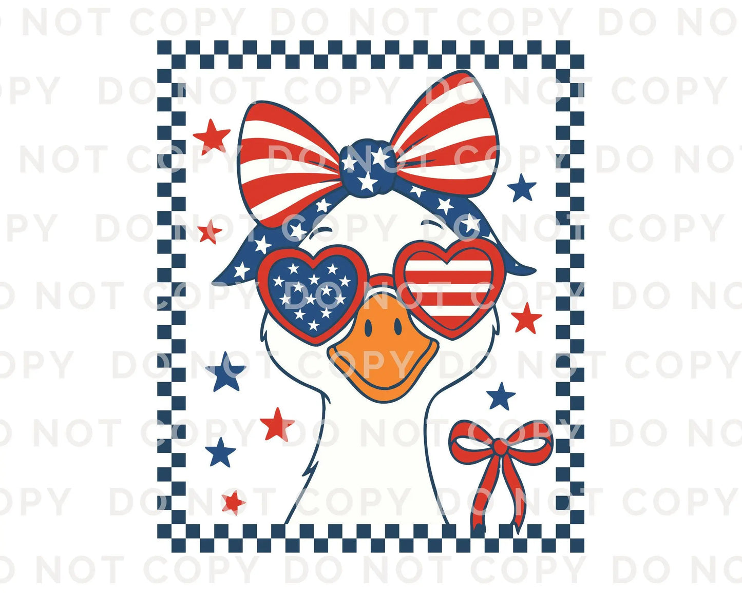 Girl Silly Goose, DTF Transfers, Ready to Press, T-shirt Transfers, Heat Transfer, Direct to Film, 4th of July Kids Patriotic Shirt, Summer