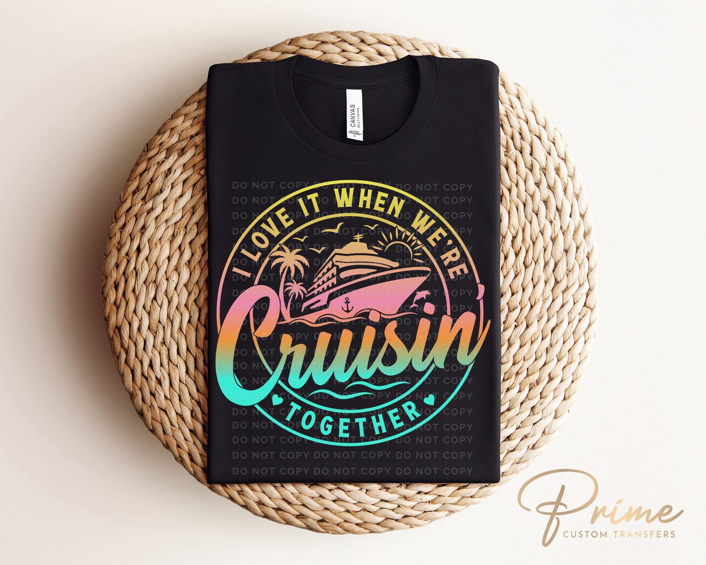 Cruise DTF Transfer, Ready to Press, T-shirt Transfer, Heat Transfer, Direct to Film, Family, Friends Matching Trip Tee Shirts, Vacation