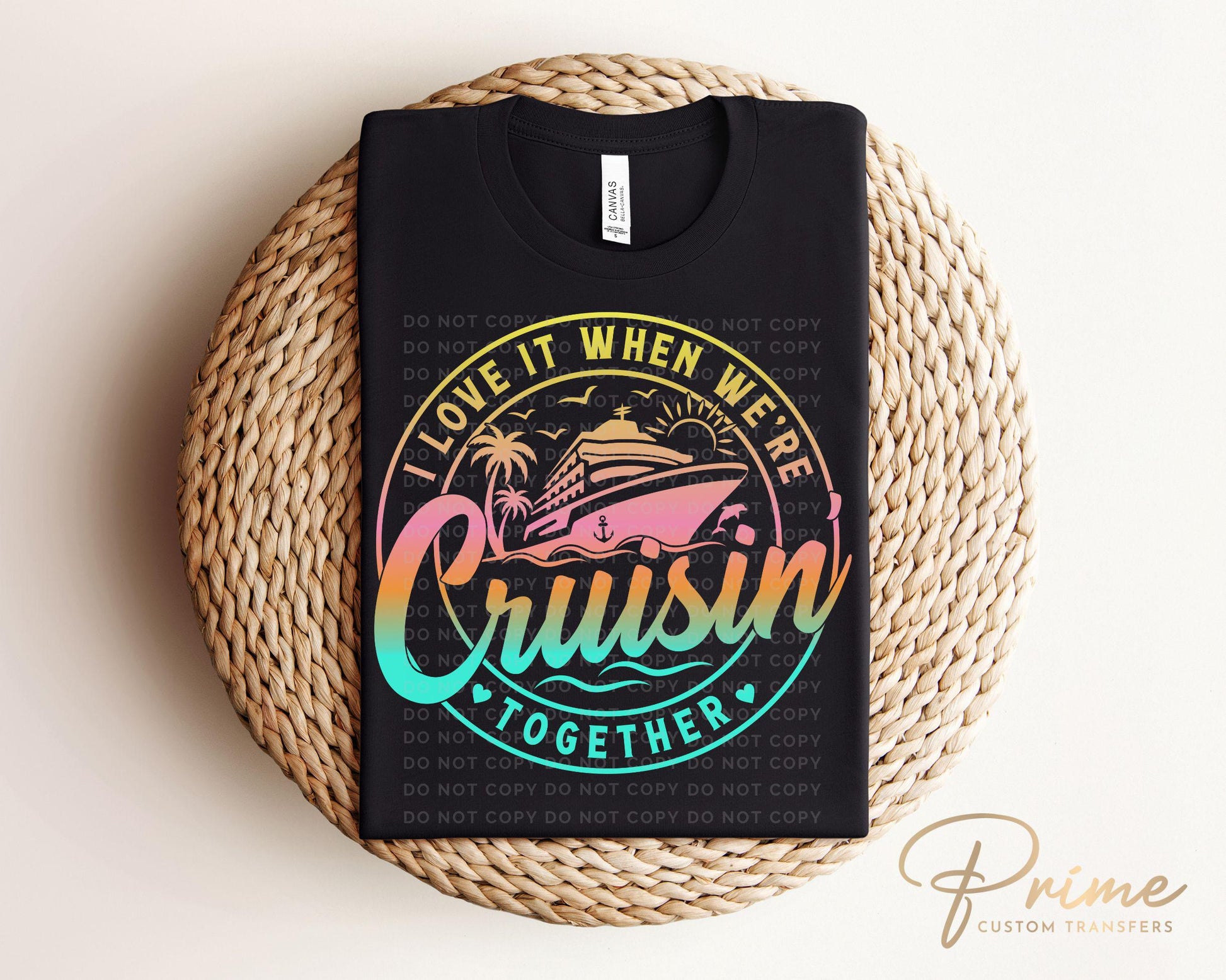 Cruise DTF Transfer, Ready to Press, T-shirt Transfer, Heat Transfer, Direct to Film, Family, Friends Matching Trip Tee Shirts, Vacation