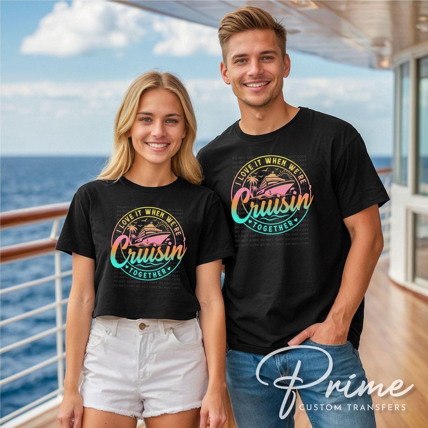 Cruise DTF Transfer, Ready to Press, T-shirt Transfer, Heat Transfer, Direct to Film, Family, Friends Matching Trip Tee Shirts, Vacation