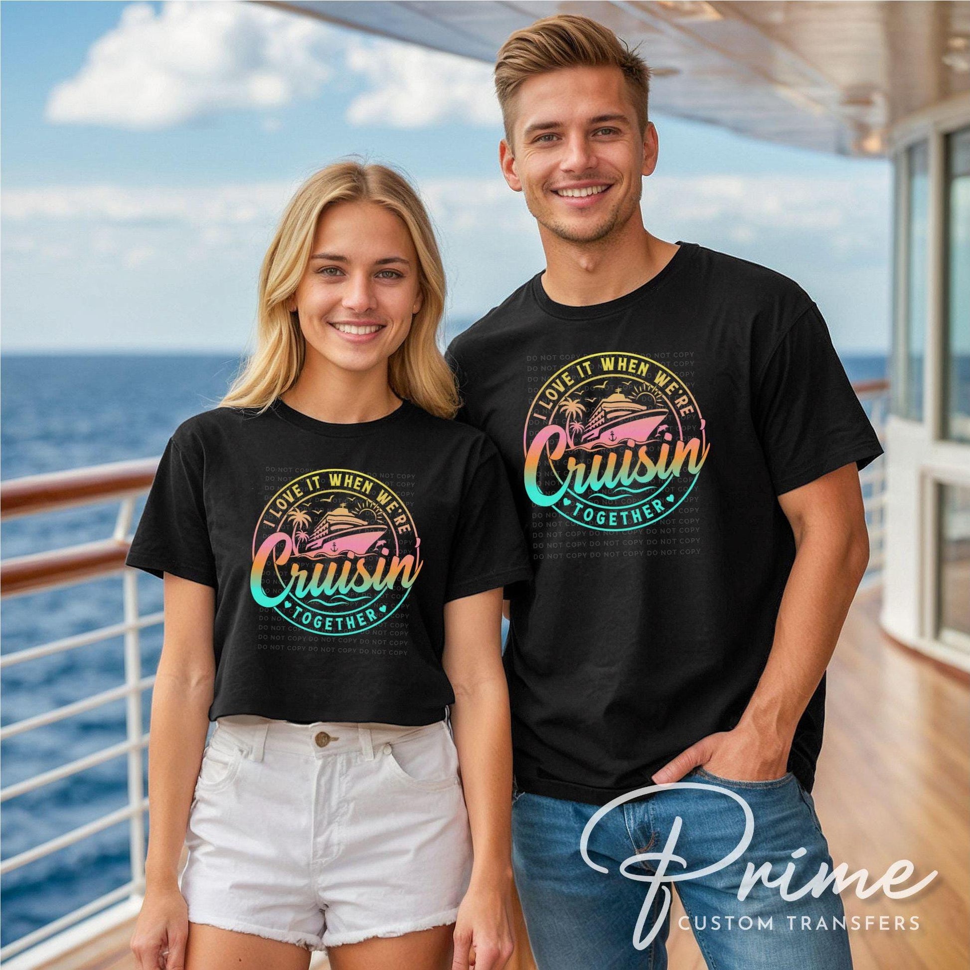 Cruise DTF Transfer, Ready to Press, T-shirt Transfer, Heat Transfer, Direct to Film, Family, Friends Matching Trip Tee Shirts, Vacation