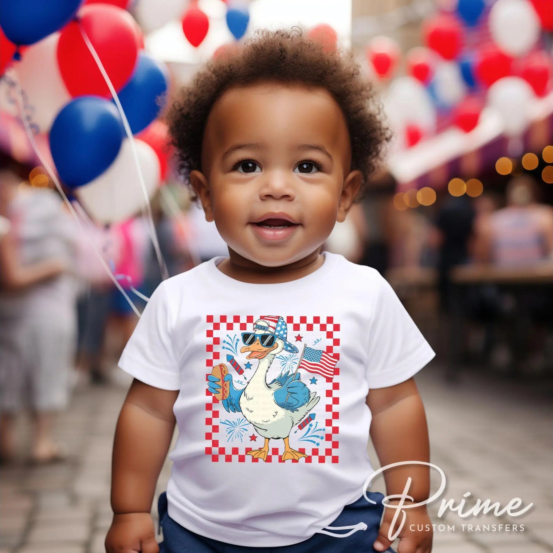 Boy Silly Goose, DTF Transfers, Ready to Press, T-shirt Transfers, Heat Transfer, Direct to Film, 4th of July Kids Patriotic Shirt, Summer