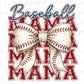 Baseball Mama DTF Transfer, Ready to Press, T-shirt Transfer, Heat Transfer, Direct to Film, Sport Mama, Game Day Shirt, Coquette Bow