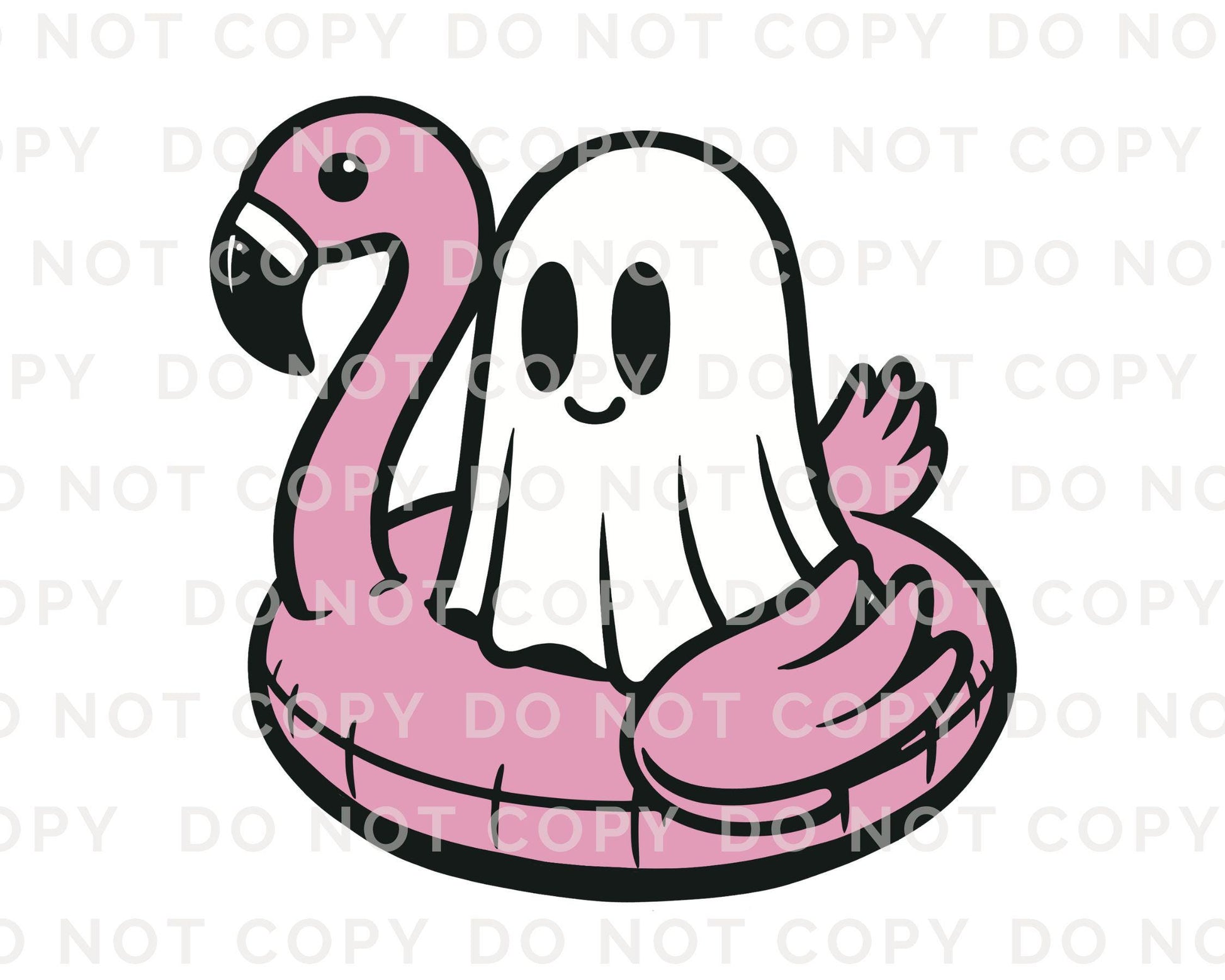 Summerween DTF Transfers, Ready to Press, T-shirt Transfers, Heat Transfer, Direct to Film, Beach, Halloween, Flamingo, Pool Floaty, Ghost