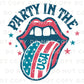 4th of July DTF Transfers, Ready to Press, T-shirt Transfers, Heat Transfer, Direct to Film, Memorial Day, America, Groovy, Party in the USA