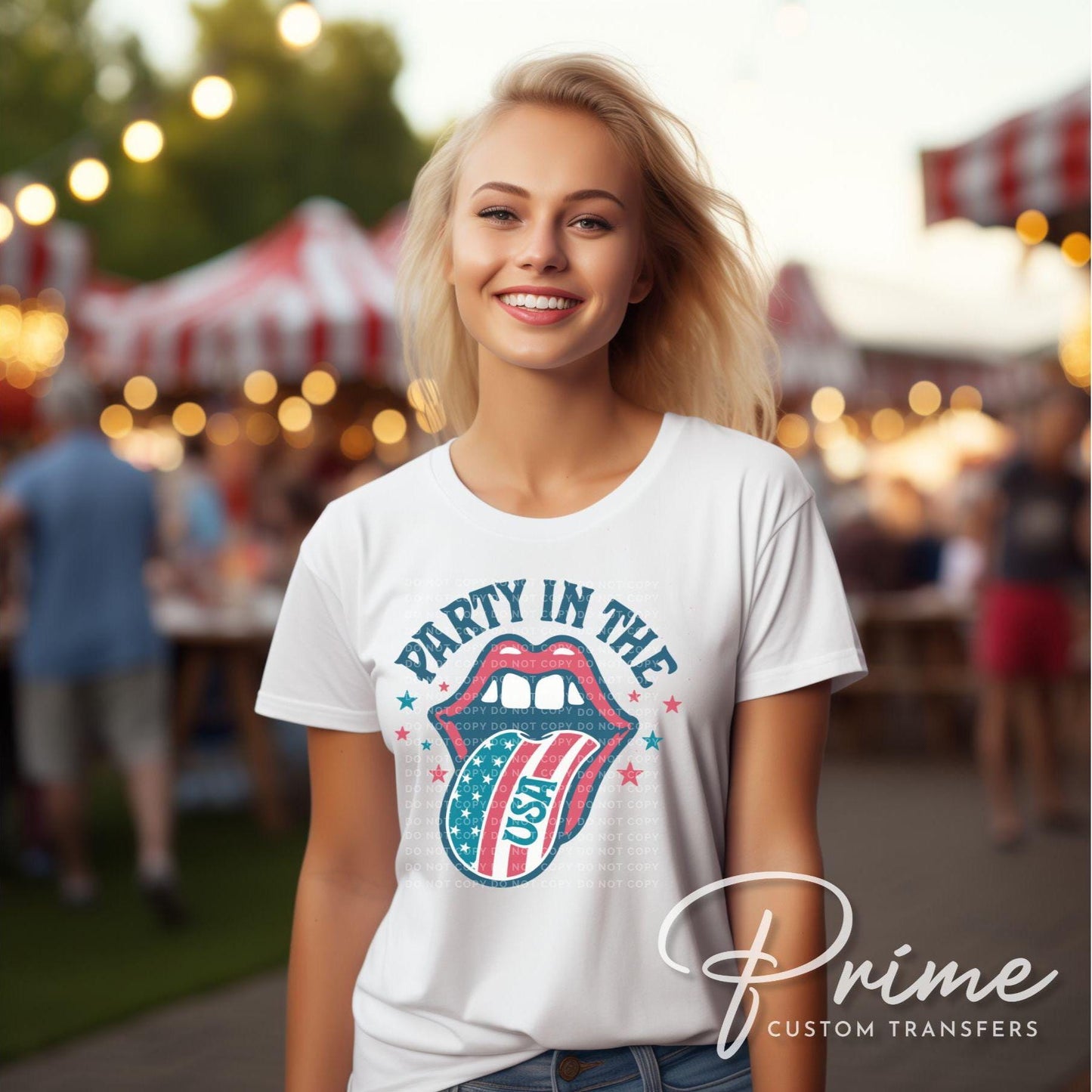 4th of July DTF Transfers, Ready to Press, T-shirt Transfers, Heat Transfer, Direct to Film, Memorial Day, America, Groovy, Party in the USA