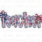 4th of July DTF Transfer, Ready to Press, T-shirt Transfer, Heat Transfer, Direct to Film, Preschool, Gift for Teacher, Floral Coquette