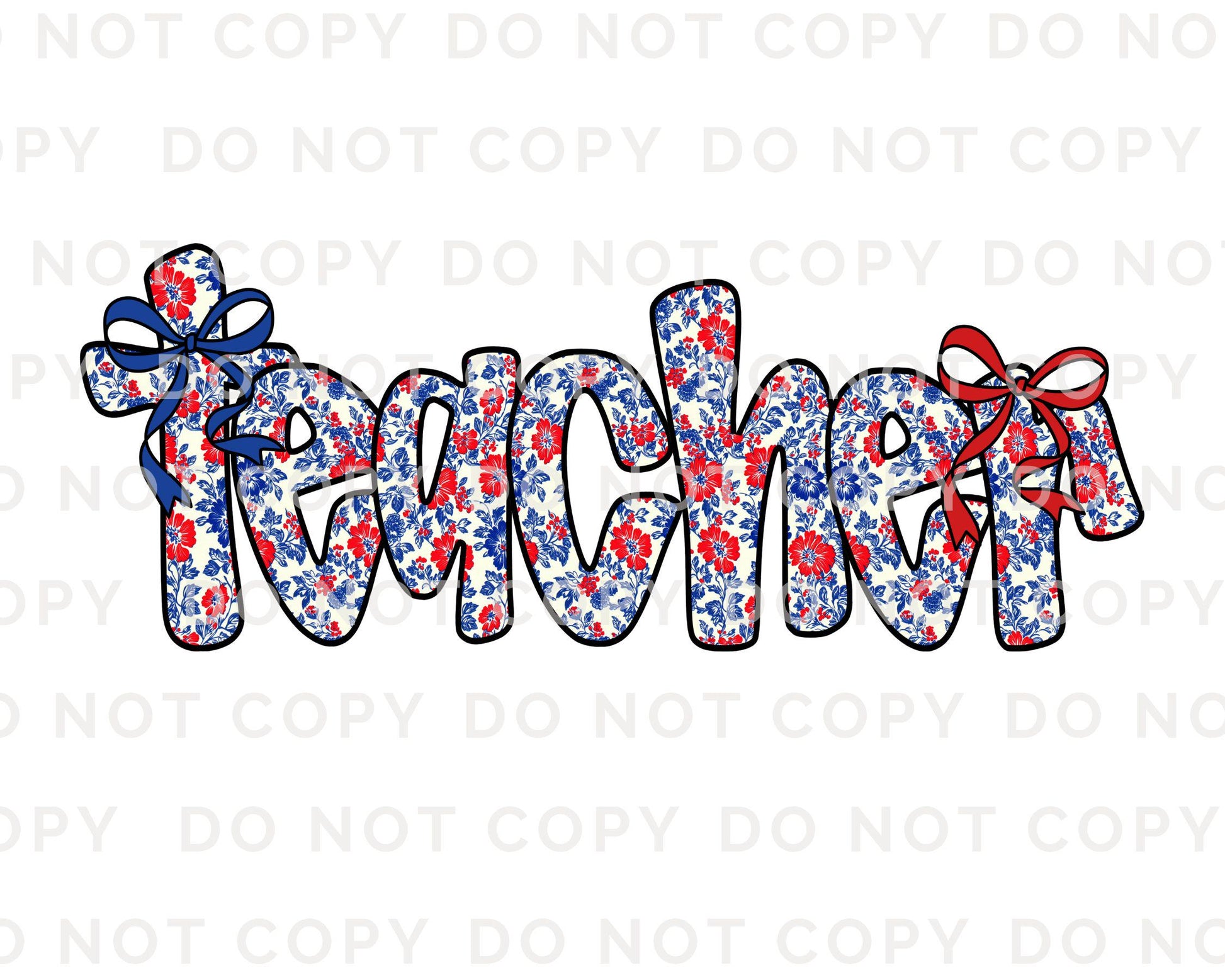 4th of July DTF Transfer, Ready to Press, T-shirt Transfer, Heat Transfer, Direct to Film, Preschool, Gift for Teacher, Floral Coquette