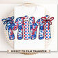 4th of July DTF Transfer, Ready to Press, T-shirt Transfer, Heat Transfer, Direct to Film, Memorial Day, America, Bows, USA Coquette Mini
