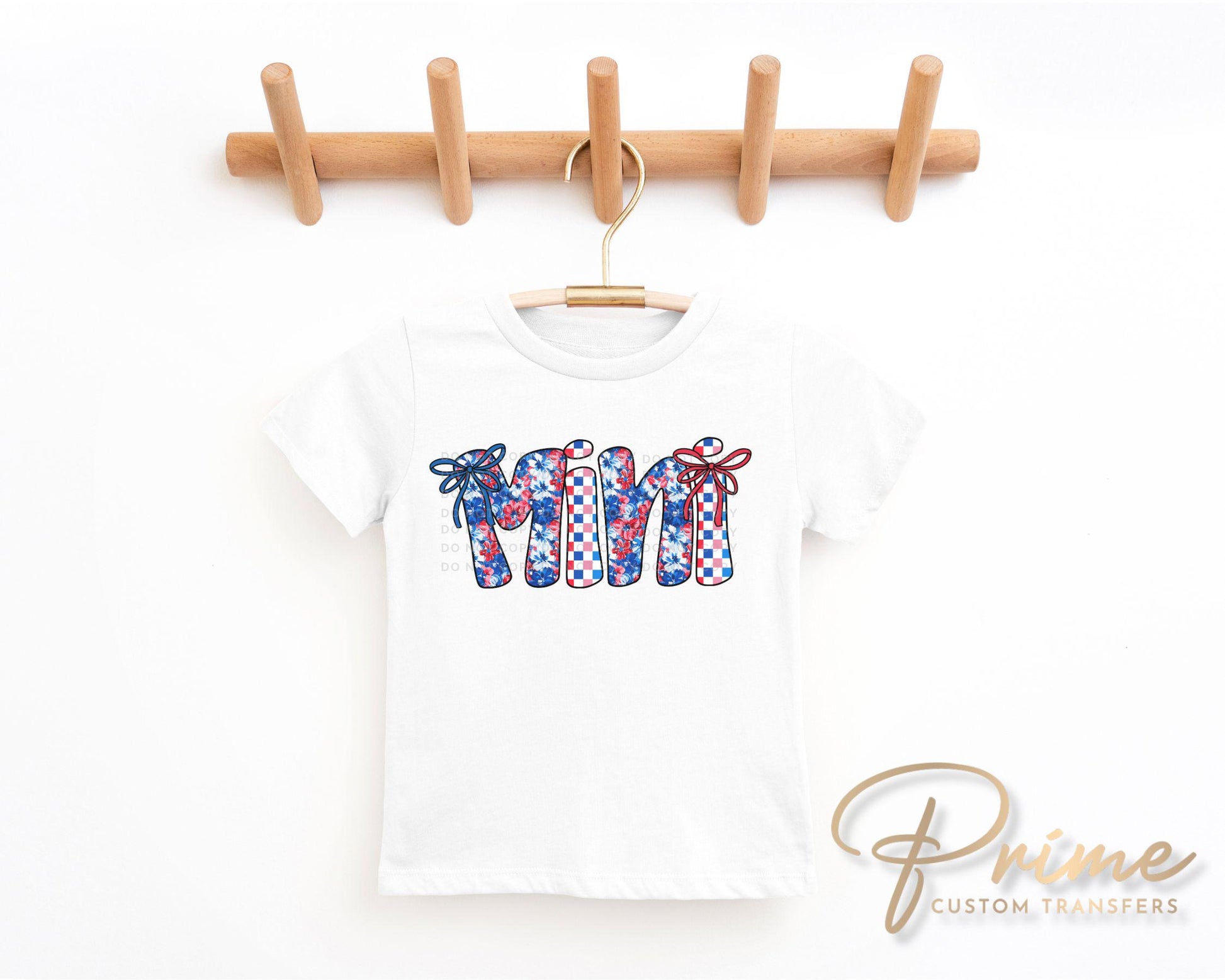 4th of July DTF Transfer, Ready to Press, T-shirt Transfer, Heat Transfer, Direct to Film, Memorial Day, America, Bows, USA Coquette Mini