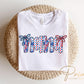 4th of July DTF Transfer, Ready to Press, T-shirt Transfer, Heat Transfer, Direct to Film, Memorial Day, America, Bows, USA Coquette Nana