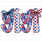 4th of July DTF Transfer, Ready to Press, T-shirt Transfer, Heat Transfer, Direct to Film, Memorial Day, America, Bows, USA Coquette Gigi