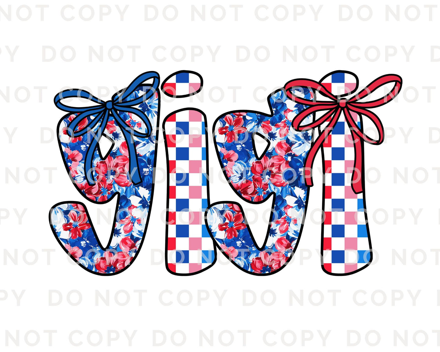 4th of July DTF Transfer, Ready to Press, T-shirt Transfer, Heat Transfer, Direct to Film, Memorial Day, America, Bows, USA Coquette Gigi