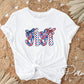 4th of July DTF Transfer, Ready to Press, T-shirt Transfer, Heat Transfer, Direct to Film, Memorial Day, America, Bows, USA Coquette Gigi