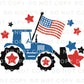 4th of July DTF Transfers, Ready to Press, T-shirt Transfers, Heat Transfer, Direct to Film, Memorial Day, American Boy, Patriotic Tractor