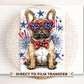 4th of July DTF Transfers, Ready to Press, T-shirt Transfers, Heat Transfer, Direct to Film, Memorial Day, USA, Frenchie, French Bull Dog