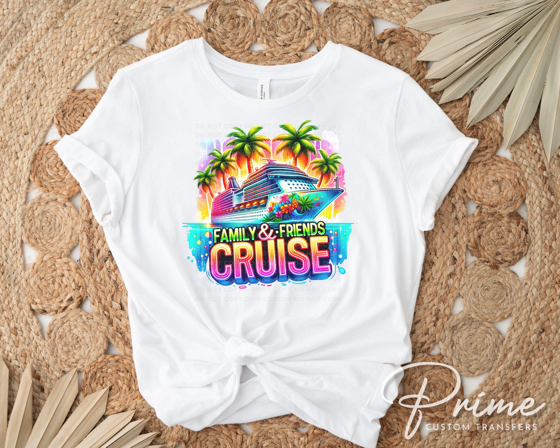 Family and Friends Cruise DTF Transfer, Ready to Press, T-shirt Transfer, Heat Transfer, Direct to Film, Trip, Vacation, Matching, Fun, 2025