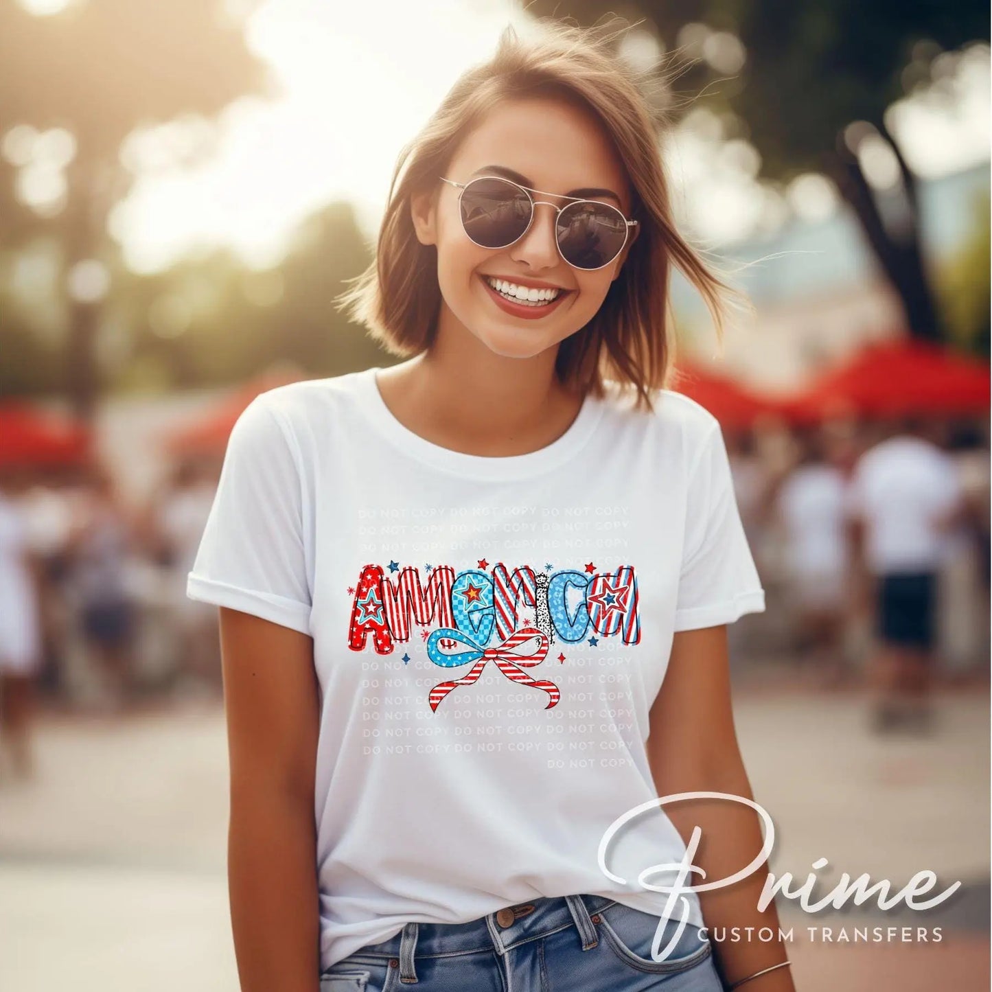 4th of July DTF Transfer, Memorial Day DTF, Independence Day, Ready to Press, T-shirt Transfer, Direct to Film, America Coquette
