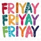Friday DTF Transfer, First Day of School, Heat Transfer, Ready to Press, Direct to Film, Preschool, Fri-Yay, Gift for Teacher Appreciation