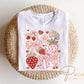 Boho Strawberry Coquette DTF Transfer, Ready to Press, T-shirt Transfers, Heat Transfer, Direct to Film, Floral, Summer, Strawberry Festival