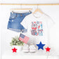 4th of July DTF Transfer, Ready to Press, T-shirt Transfer, Heat Transfer, Direct to Film, Memorial Day, America, Bows, USA Coquette Collage