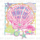 Coquette Seashell DTF Transfer, Ready to Press, T-shirt Transfer, Heat Transfer, Direct to Film, Bow, Neon Pink Clam, Pearl, Vacation, Beach
