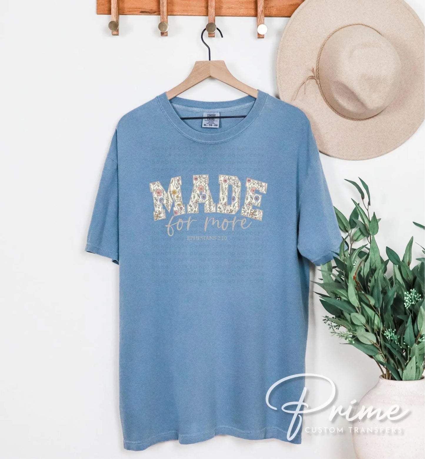 Made For More Ephesians 2:10 DTF Transfer, Ready to Press, T-shirt Transfer, Heat Transfer, Direct to Film, Bible Verse, Christian, Jesus