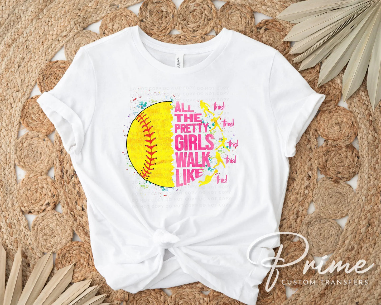 Softball DTF Transfer, Ready to Press, T-shirt Transfer, Heat Transfer, Direct to Film, Sport Mom, Game Day, Funny shirt, Pretty Girls