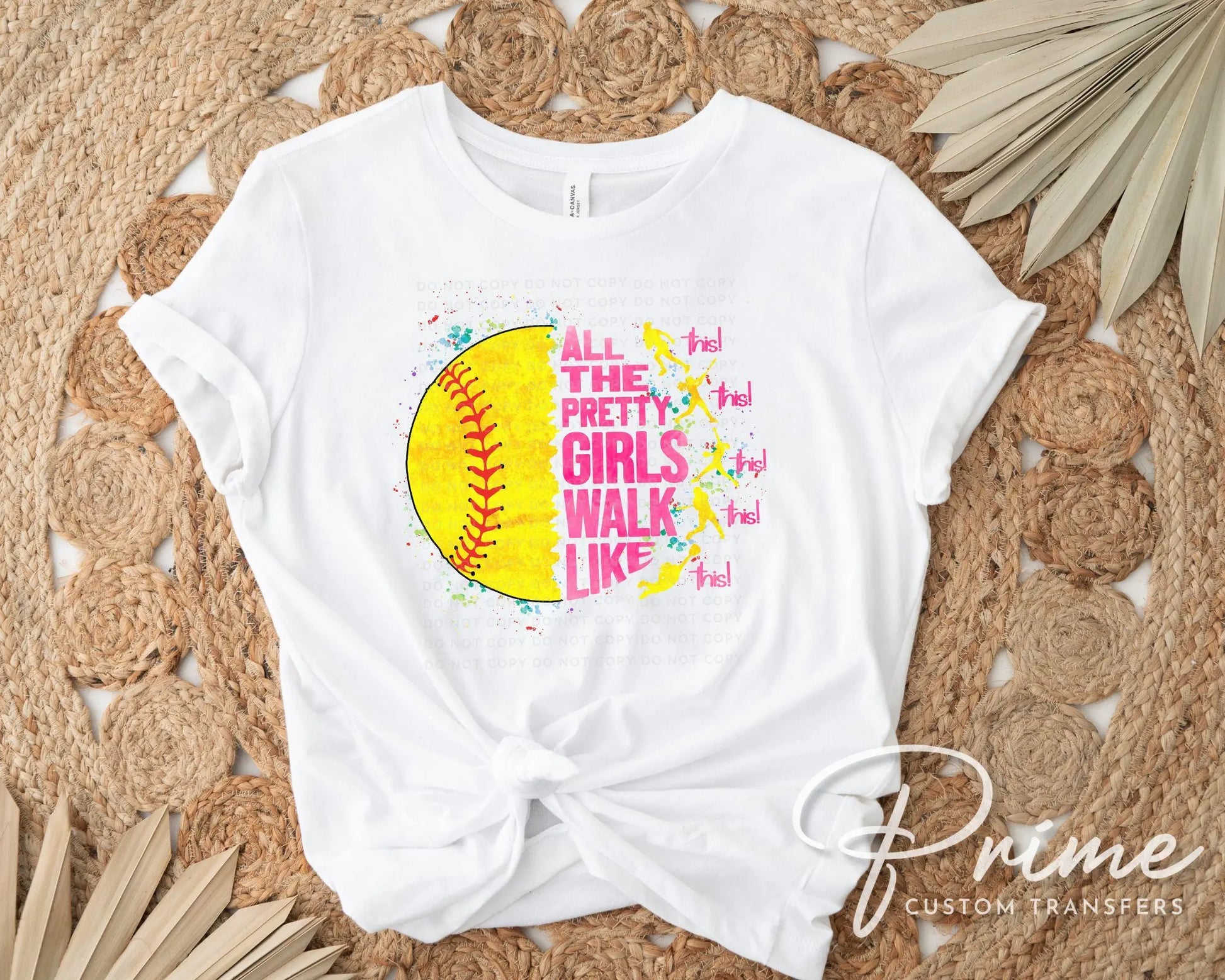 Softball DTF Transfer, Ready to Press, T-shirt Transfer, Heat Transfer, Direct to Film, Sport Mom, Game Day, Funny shirt, Pretty Girls
