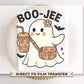 Boo-Jee Halloween Ghost DTF Transfers, Ready to Press, T-shirt Transfers, Heat Transfer, Sublimation Transfers, Direct to Film, Fall
