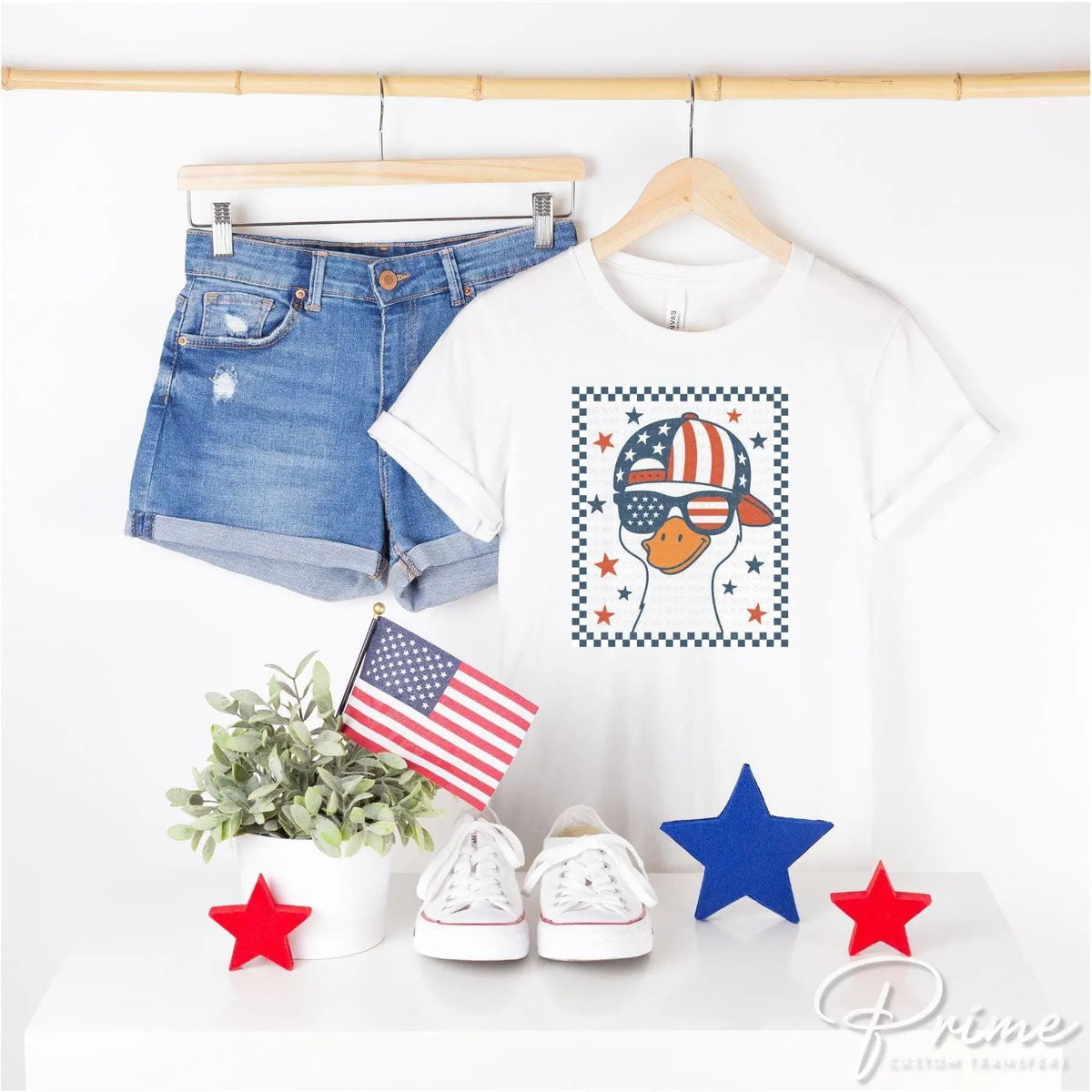 Boy Silly Goose, DTF Transfers, Ready to Press, T-shirt Transfers, Heat Transfer, Direct to Film, 4th of July Kids Patriotic Shirt, Summer