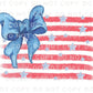 4th of July DTF Transfer, Ready to Press, T-shirt Transfer, Heat Transfer, Direct to Film, Sublimation, Memorial Day Star, American Flag Bow